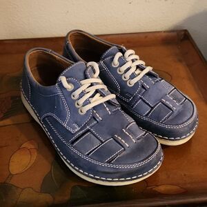 Birkenstock Bodega Woven Leather Laced Shoes L9 M7